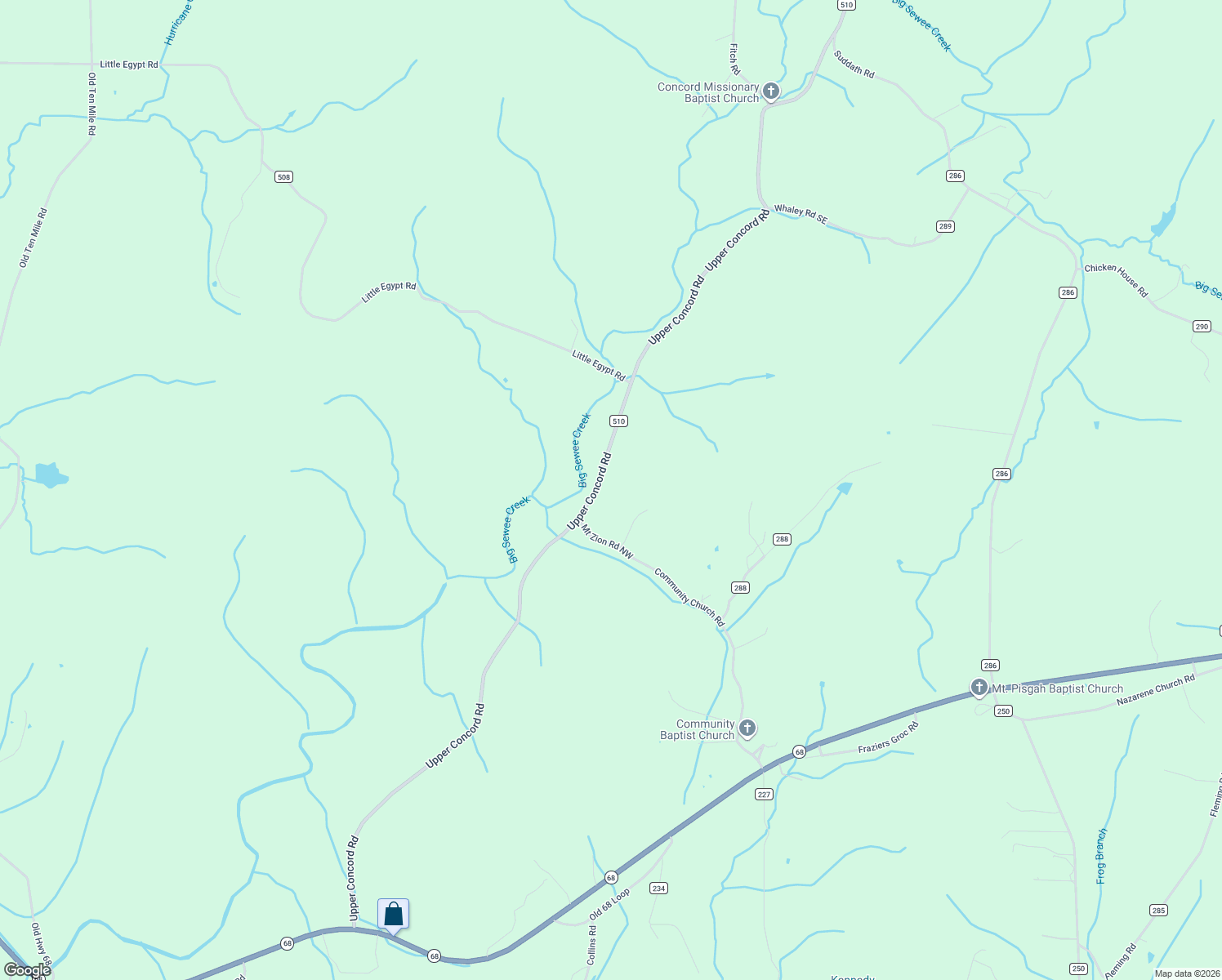 map of restaurants, bars, coffee shops, grocery stores, and more near 225 Mount Zion Road Northwest in Ten Mile