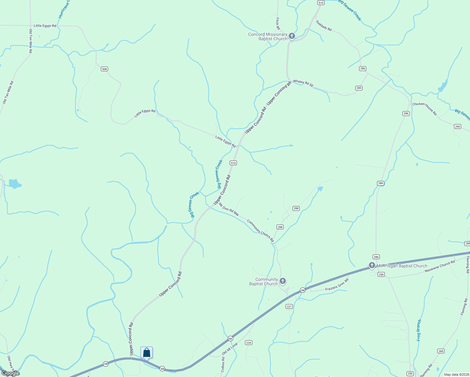 map of restaurants, bars, coffee shops, grocery stores, and more near 225 Mount Zion Road Northwest in Ten Mile