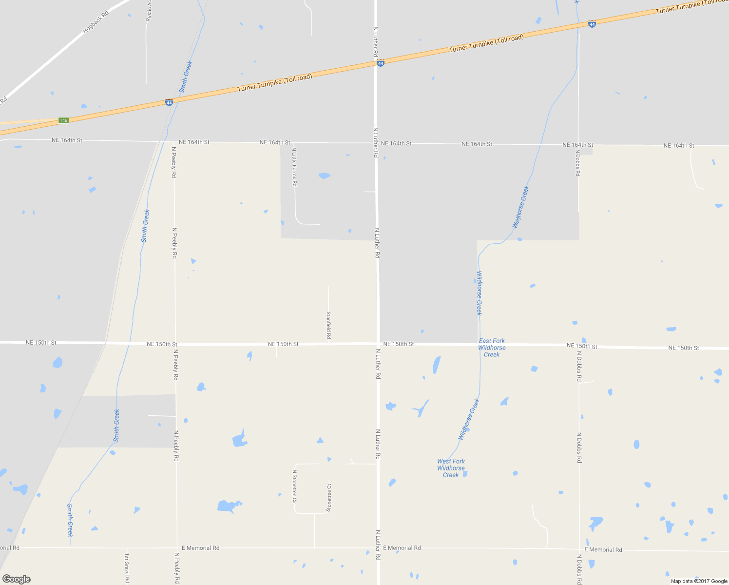 map of restaurants, bars, coffee shops, grocery stores, and more near 15345 North Luther Road in Luther