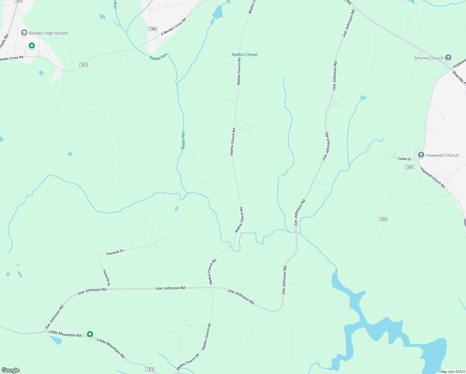map of restaurants, bars, coffee shops, grocery stores, and more near 2325 Mathis Church Road in Catawba