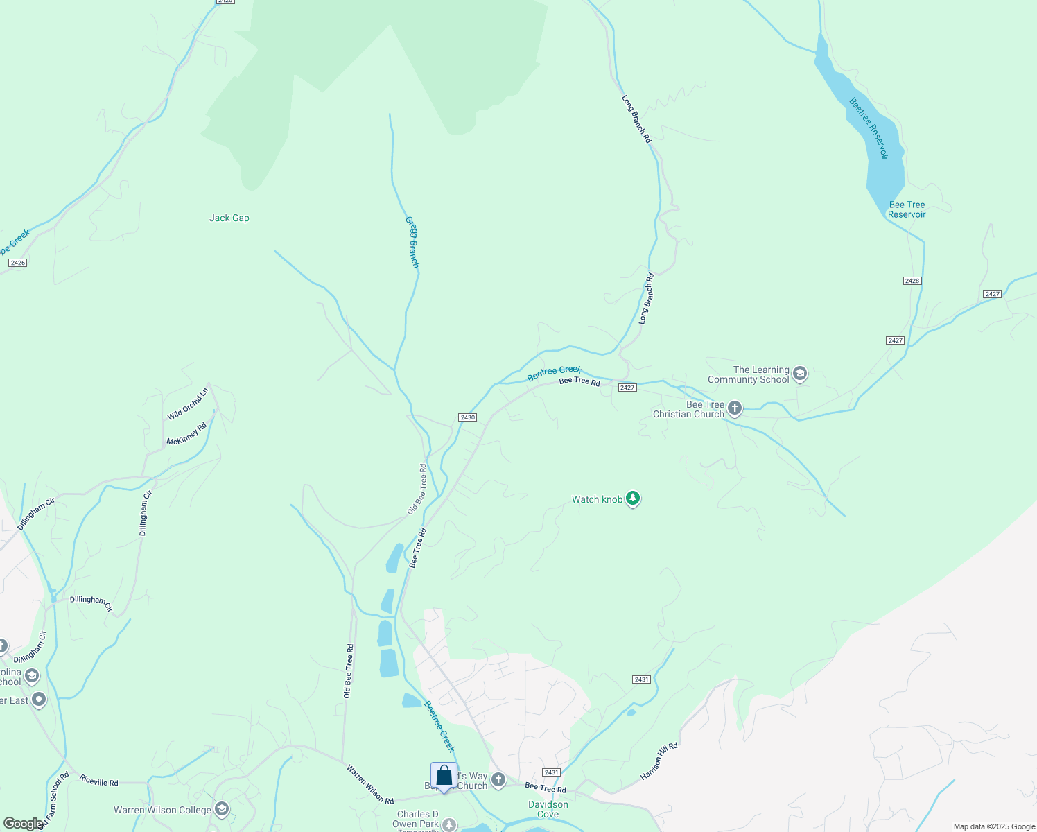 map of restaurants, bars, coffee shops, grocery stores, and more near 23 Emily's Spring Drive in Swannanoa