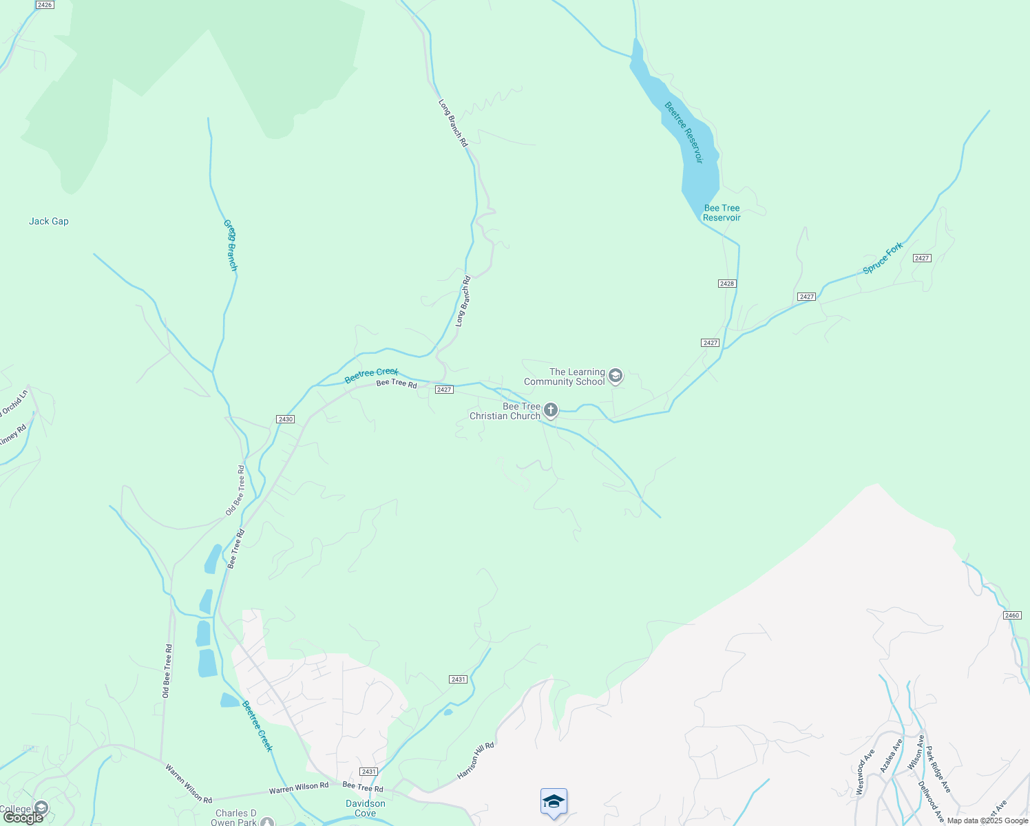 map of restaurants, bars, coffee shops, grocery stores, and more near 1147 Bee Tree Road in Swannanoa