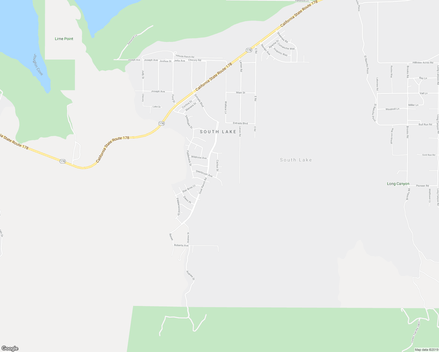 map of restaurants, bars, coffee shops, grocery stores, and more near 8701 Deerbrush Avenue in Lake Isabella