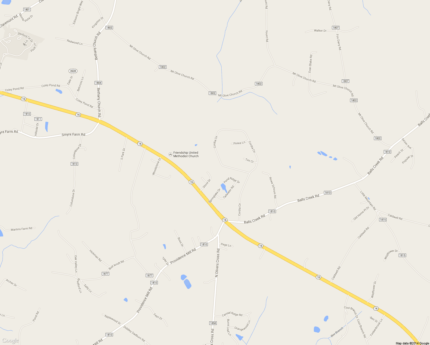 map of restaurants, bars, coffee shops, grocery stores, and more near 2128 Stove Drive in Newton