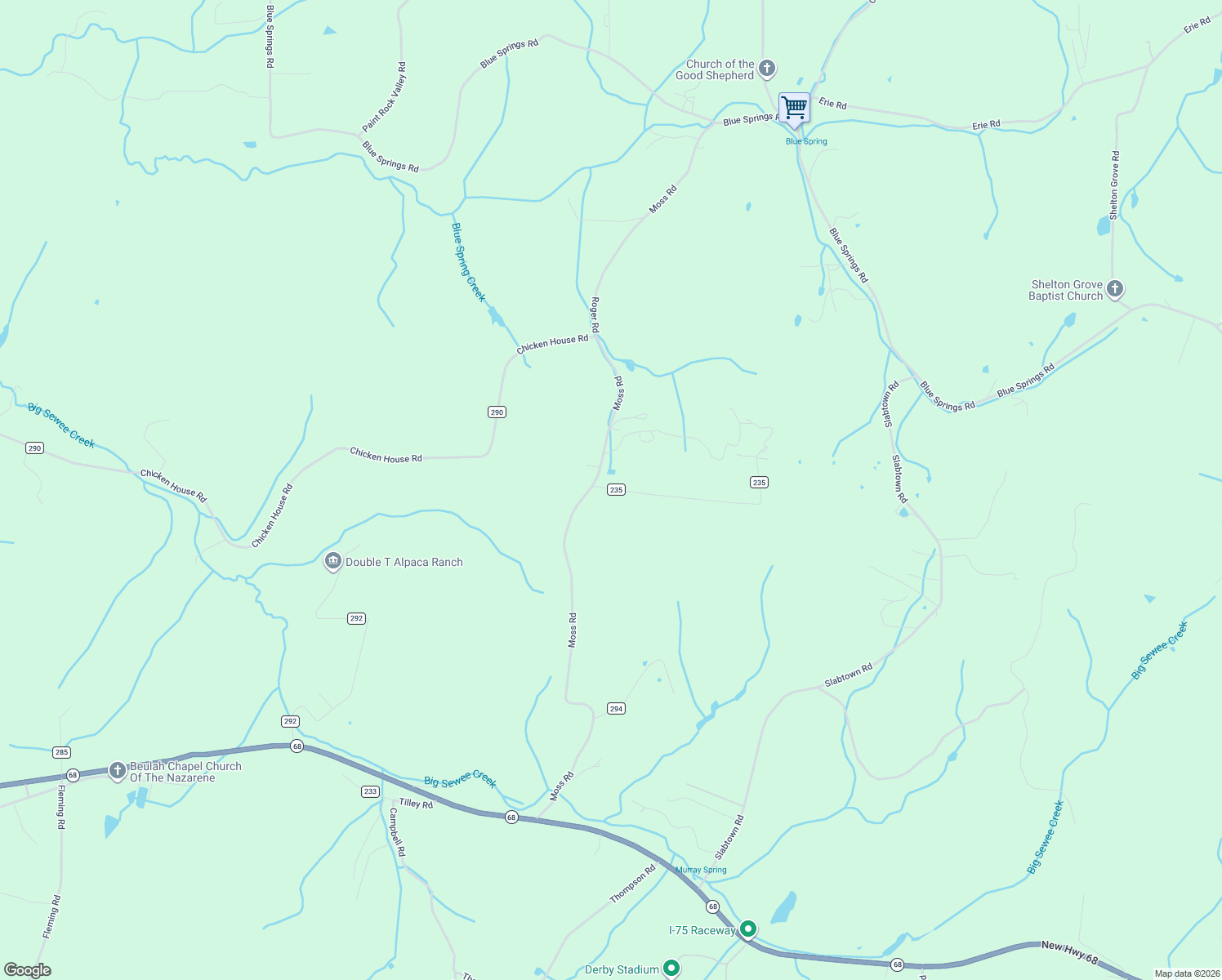 map of restaurants, bars, coffee shops, grocery stores, and more near 318 County Road 293 in Philadelphia