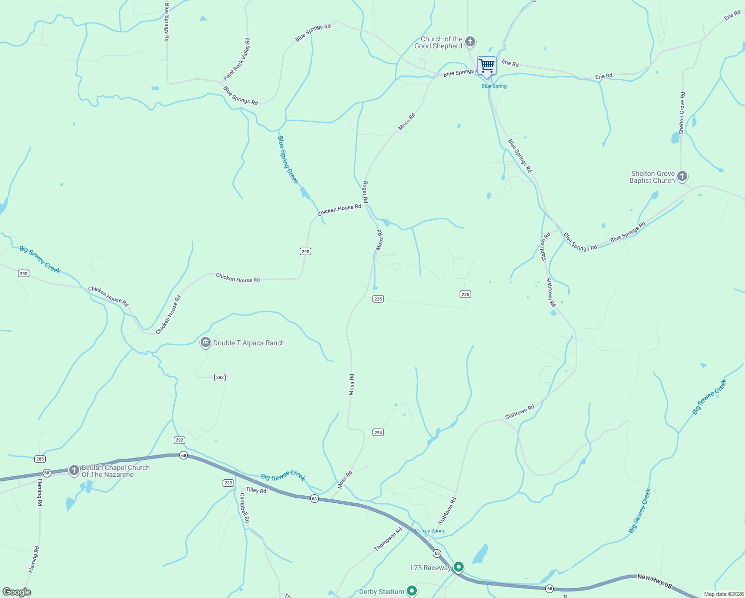 map of restaurants, bars, coffee shops, grocery stores, and more near 318 County Road 293 in Philadelphia