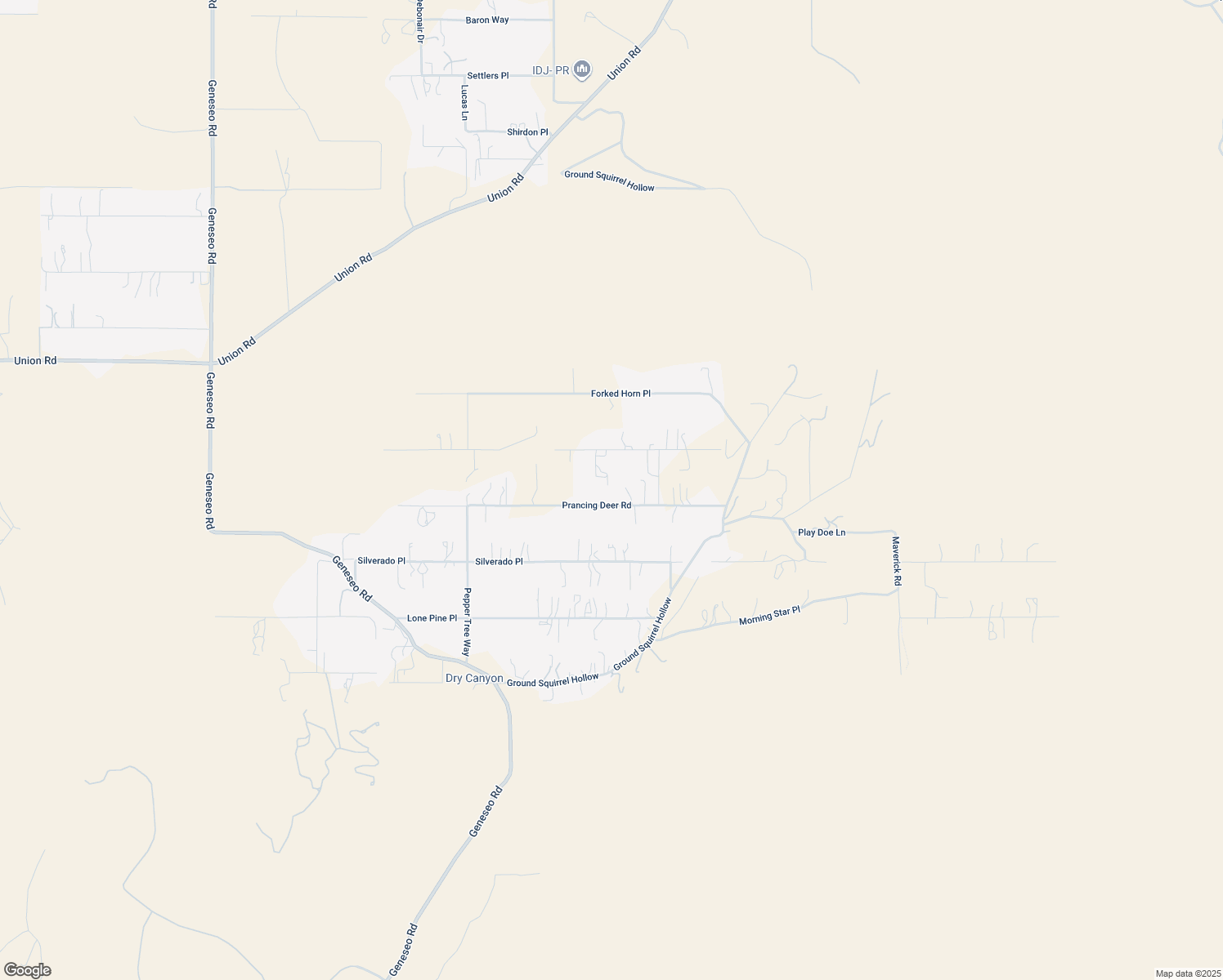 map of restaurants, bars, coffee shops, grocery stores, and more near 5645 Prancing Deer Road in Paso Robles