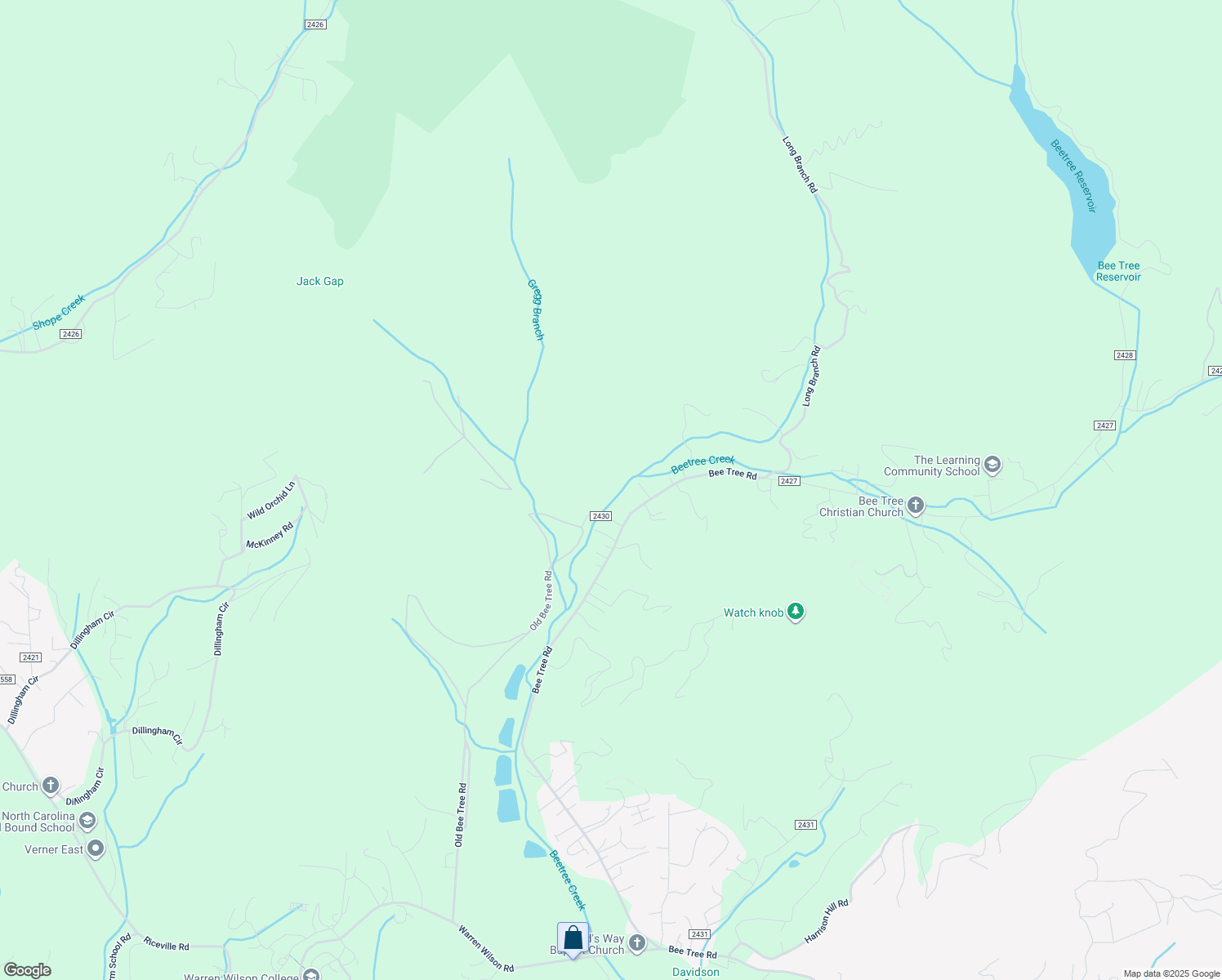 map of restaurants, bars, coffee shops, grocery stores, and more near 550 Old Bee Tree Road in Swannanoa