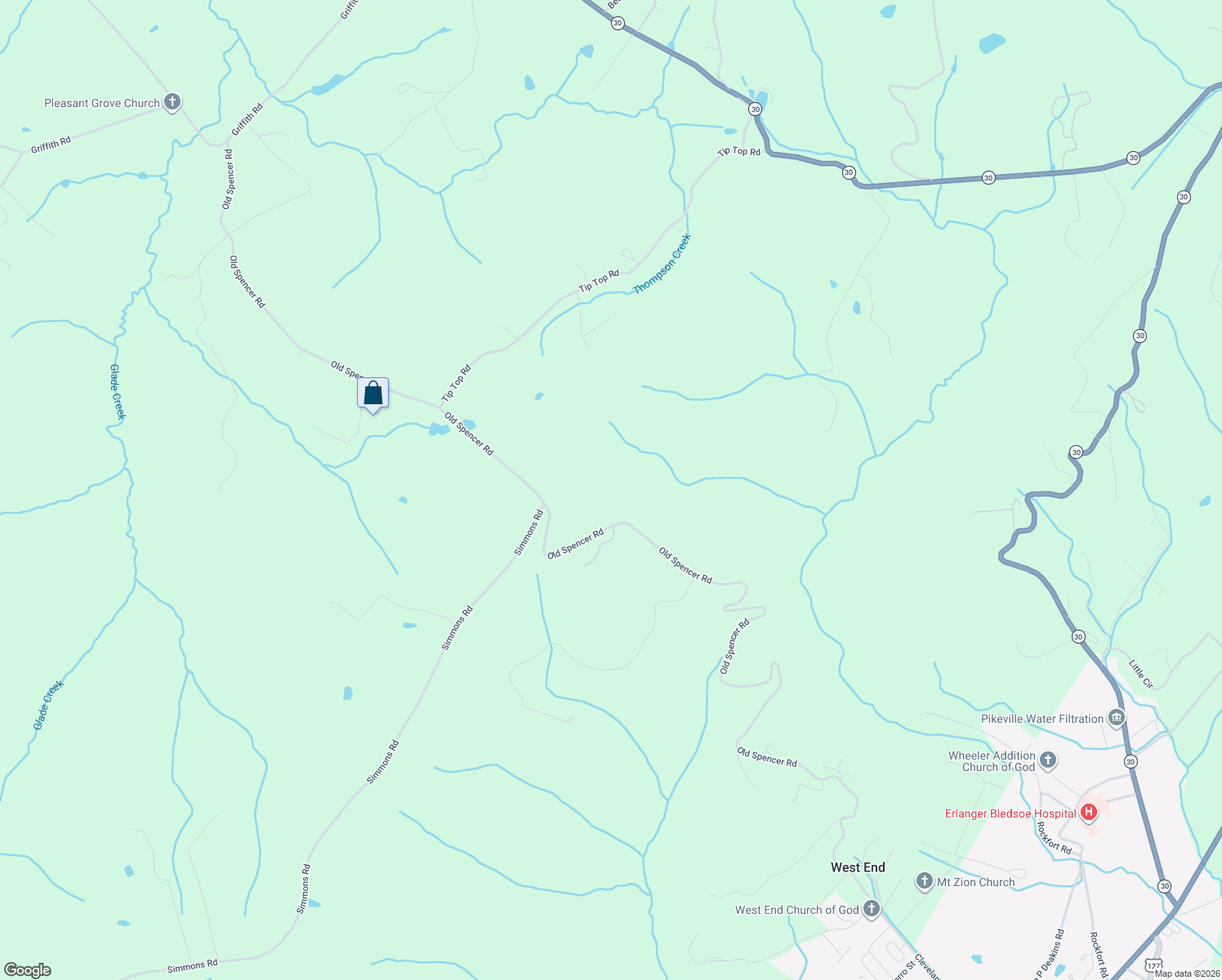 map of restaurants, bars, coffee shops, grocery stores, and more near in Pikeville