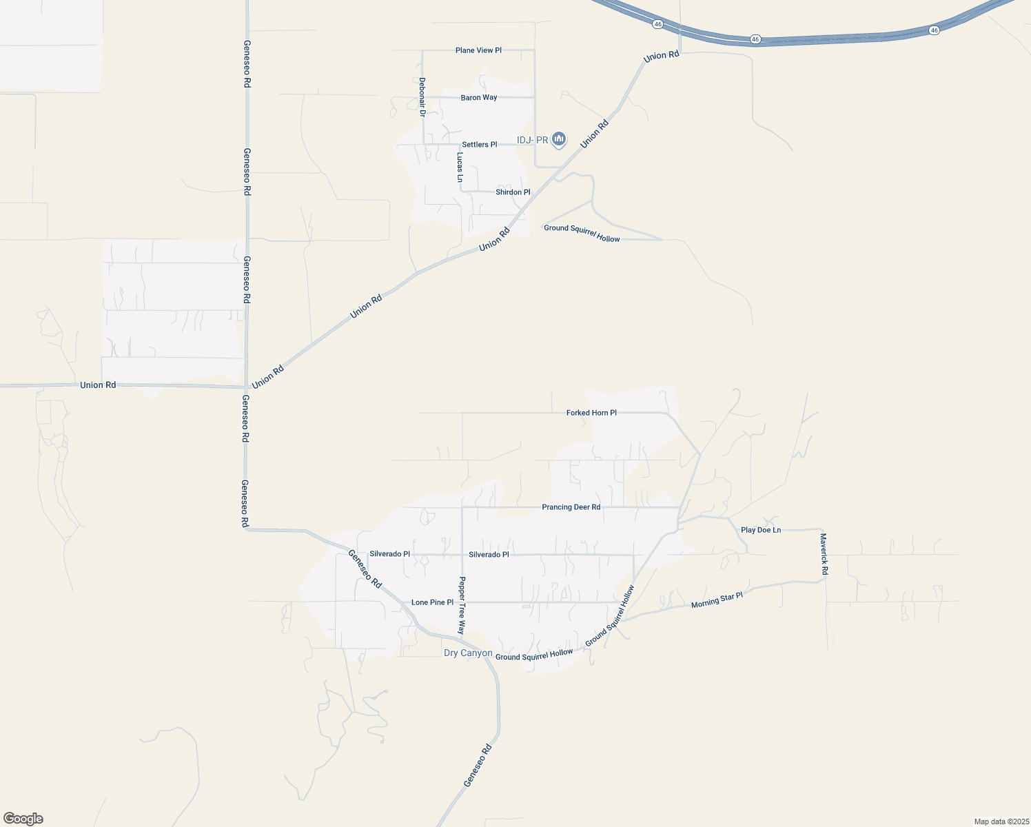 map of restaurants, bars, coffee shops, grocery stores, and more near Forked Horn Place in Paso Robles