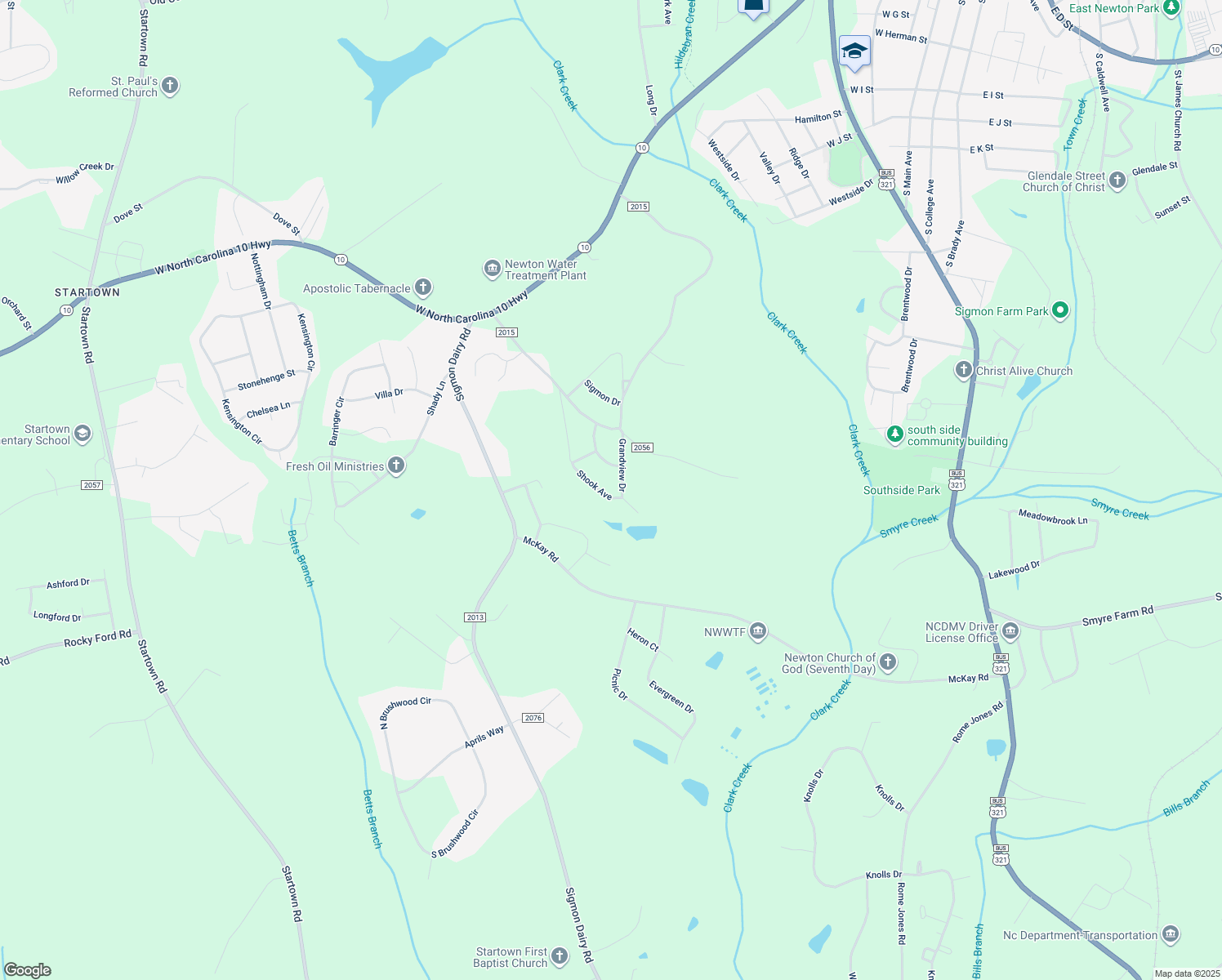 map of restaurants, bars, coffee shops, grocery stores, and more near 1876 Shook Avenue in Newton