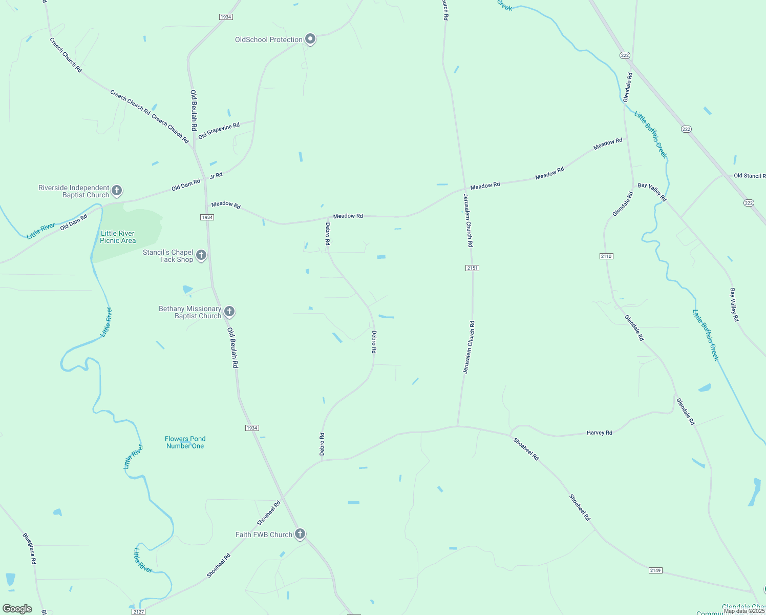 map of restaurants, bars, coffee shops, grocery stores, and more near 32 Tristan Drive in Kenly