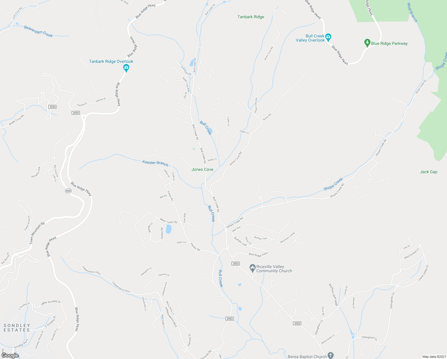 map of restaurants, bars, coffee shops, grocery stores, and more near 31 Jones Cove Road in Asheville