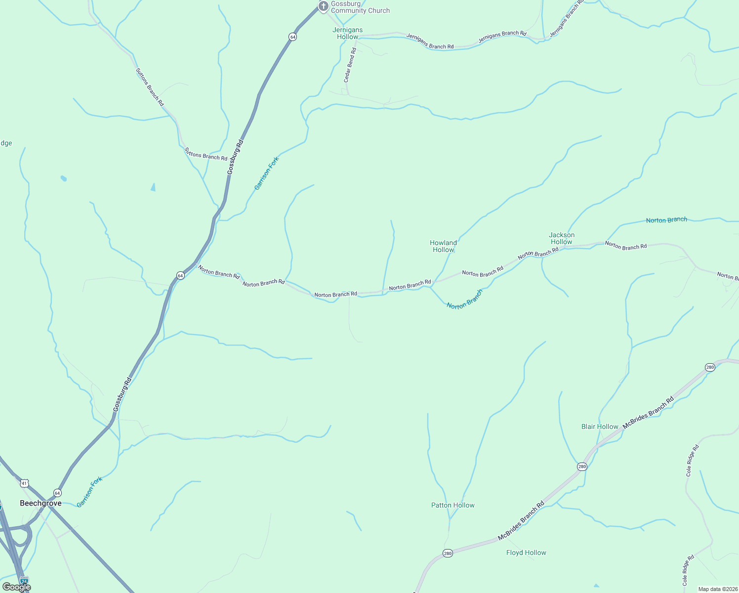 map of restaurants, bars, coffee shops, grocery stores, and more near 931 Norton Branch Road in Beechgrove