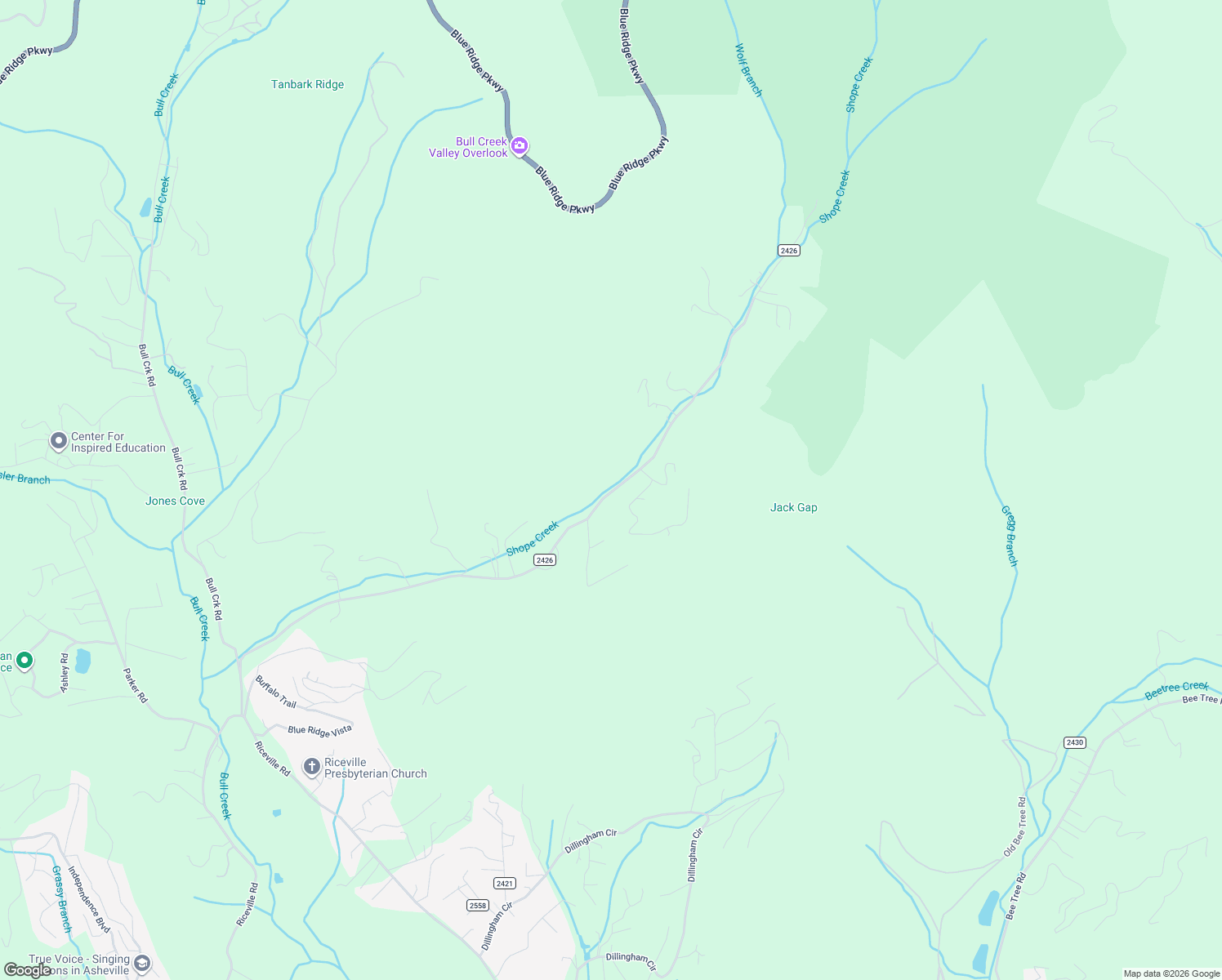 map of restaurants, bars, coffee shops, grocery stores, and more near 285 Shope Creek Road in Asheville