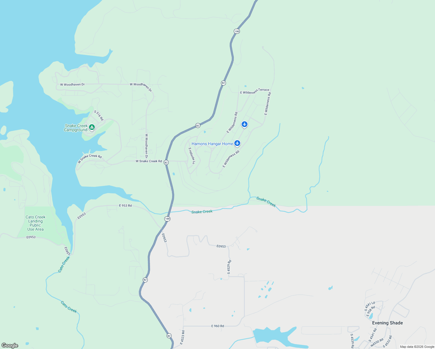 map of restaurants, bars, coffee shops, grocery stores, and more near 19101 East Wilderness Road in Cookson