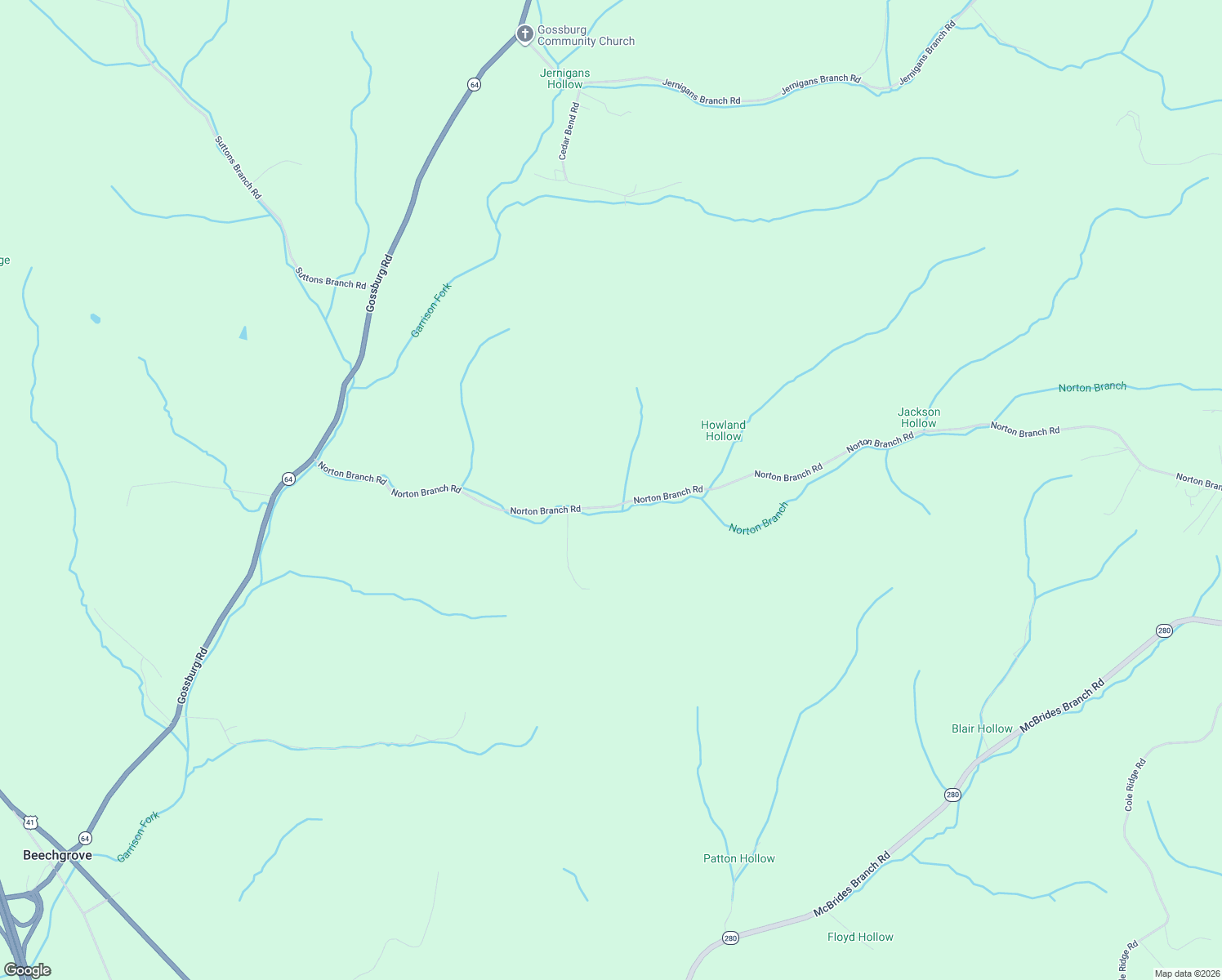 map of restaurants, bars, coffee shops, grocery stores, and more near 931 Norton Branch Road in Beechgrove