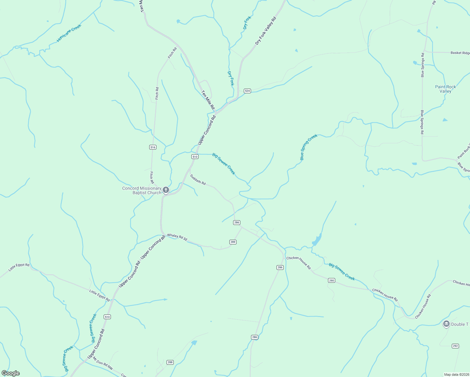 map of restaurants, bars, coffee shops, grocery stores, and more near 265 Suddath Road in Ten Mile