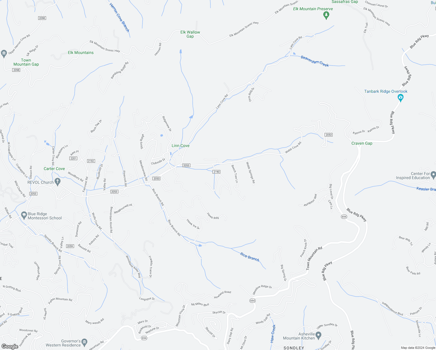 map of restaurants, bars, coffee shops, grocery stores, and more near 15 Lawterdale Road in Asheville