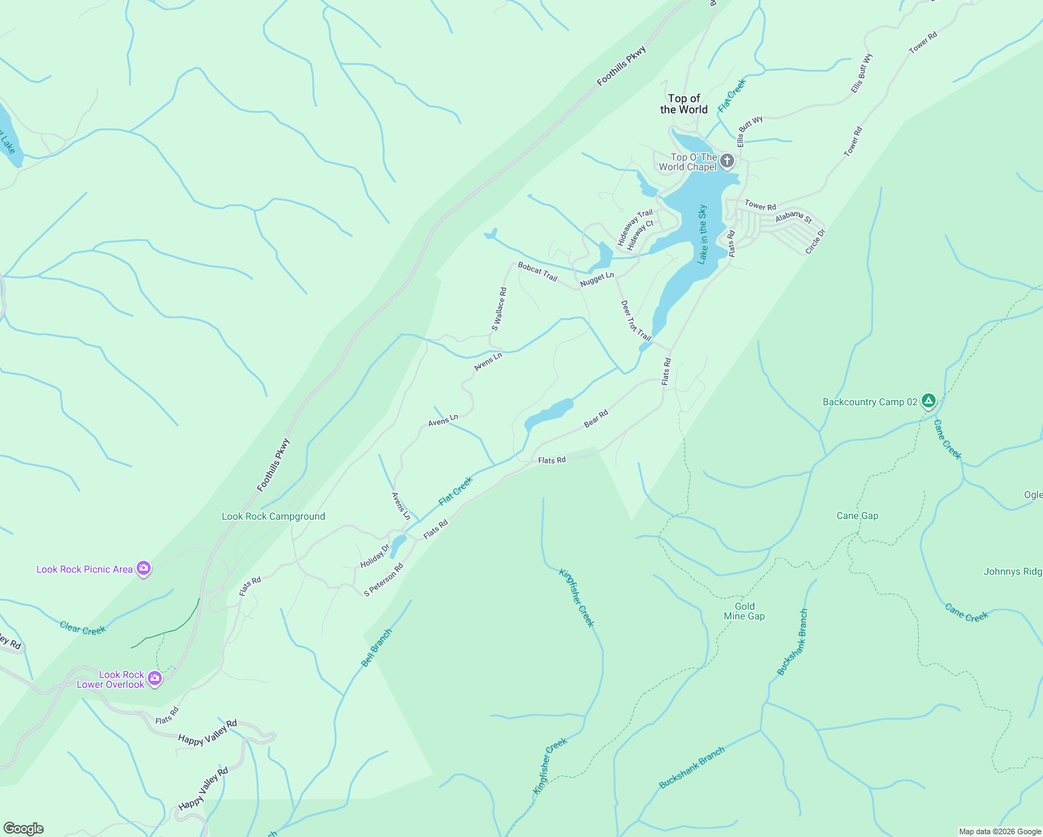 map of restaurants, bars, coffee shops, grocery stores, and more near 6168 Sandy Stand Road in Tallassee