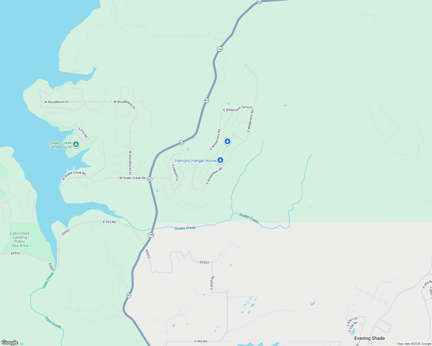 map of restaurants, bars, coffee shops, grocery stores, and more near 36650 South Dogwood Lane in Cookson