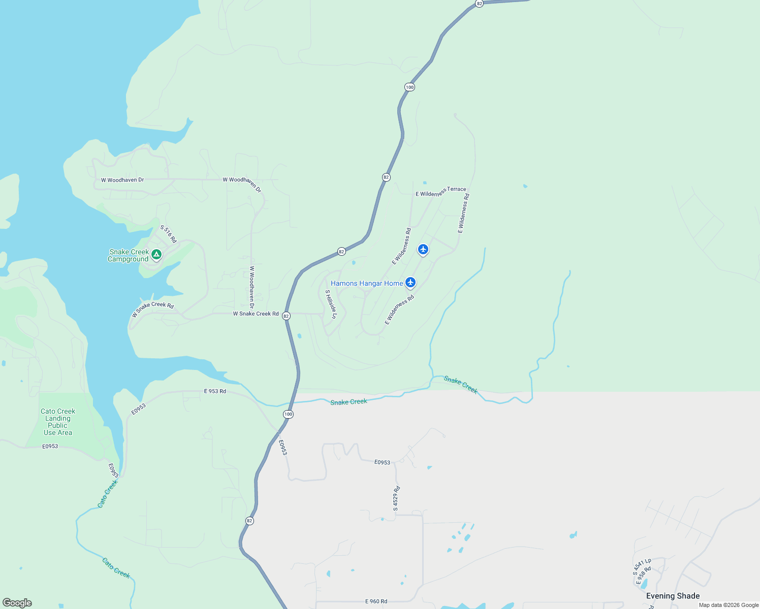 map of restaurants, bars, coffee shops, grocery stores, and more near 36650 South Dogwood Lane in Cookson