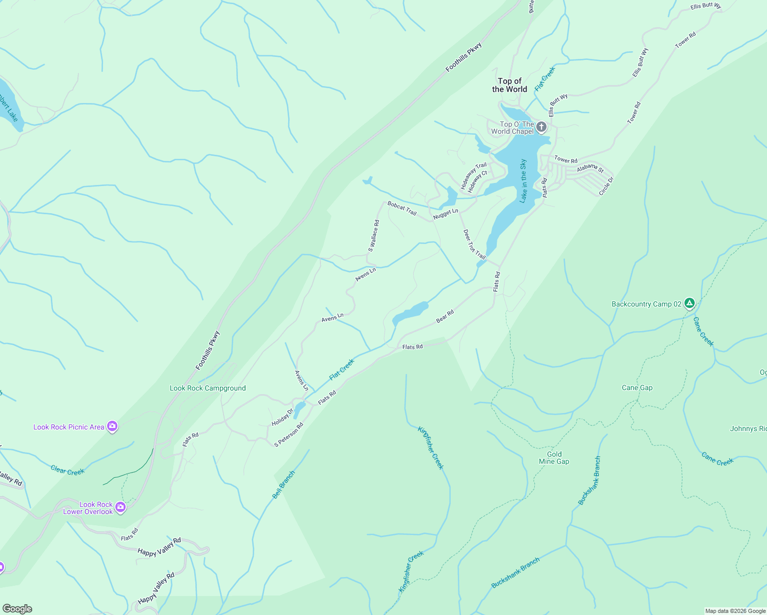 map of restaurants, bars, coffee shops, grocery stores, and more near 6168 Sandy Stand Road in Tallassee