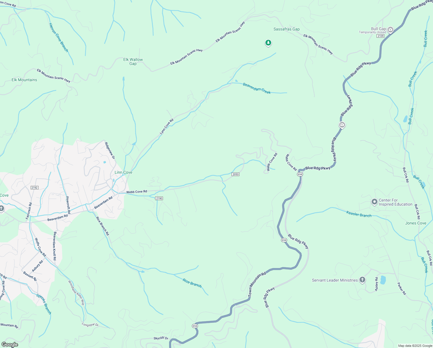 map of restaurants, bars, coffee shops, grocery stores, and more near 194 Webb Cove Road in Asheville