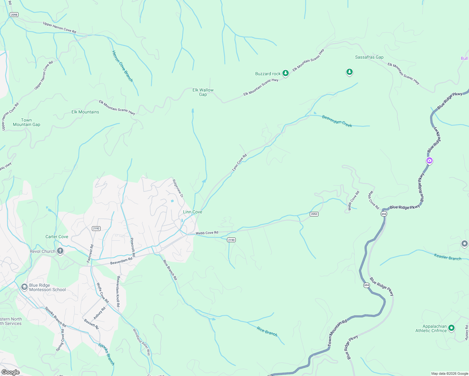 map of restaurants, bars, coffee shops, grocery stores, and more near 145 Lynn Cove Road in Asheville