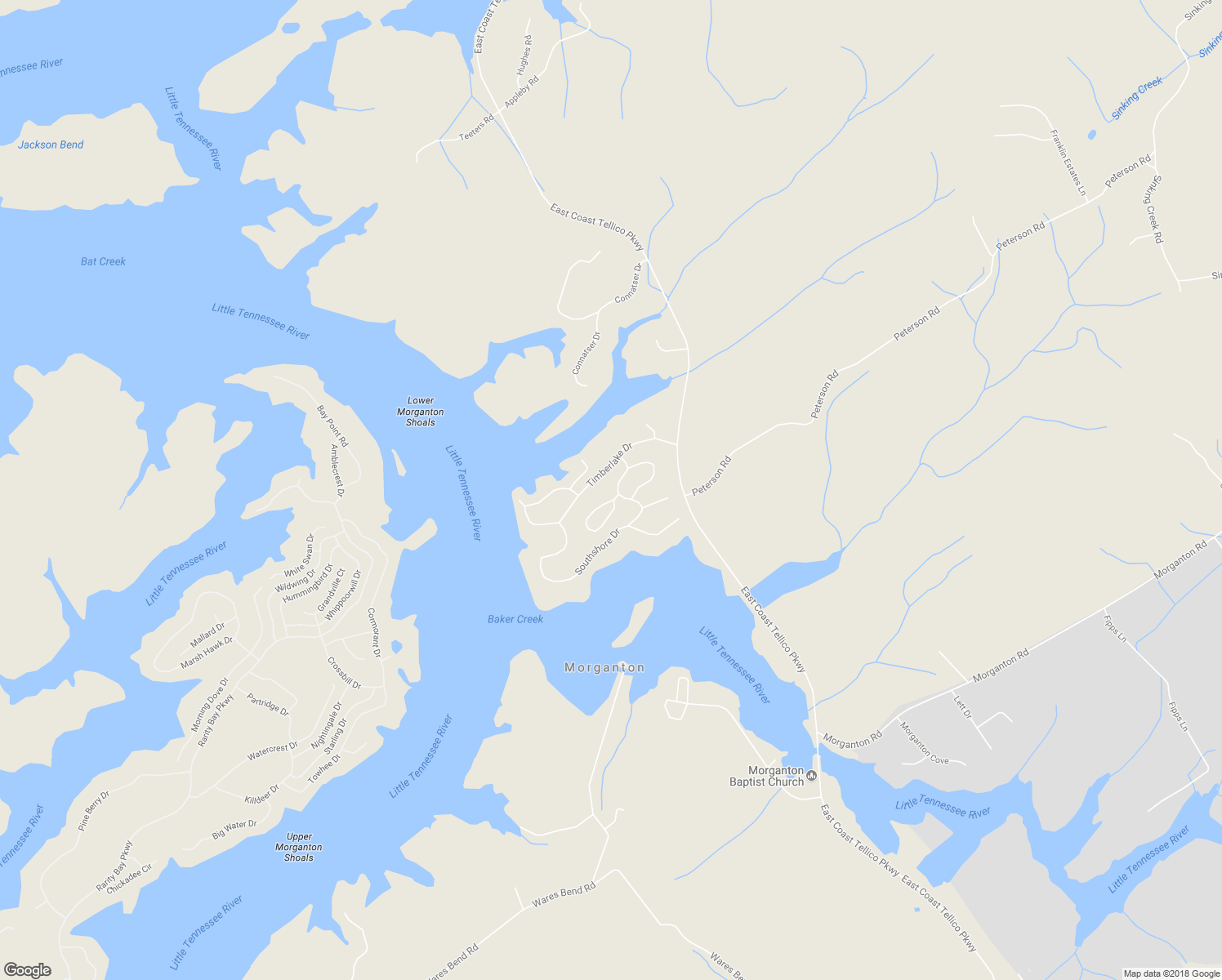 map of restaurants, bars, coffee shops, grocery stores, and more near 367 Southshore Drive in Greenback