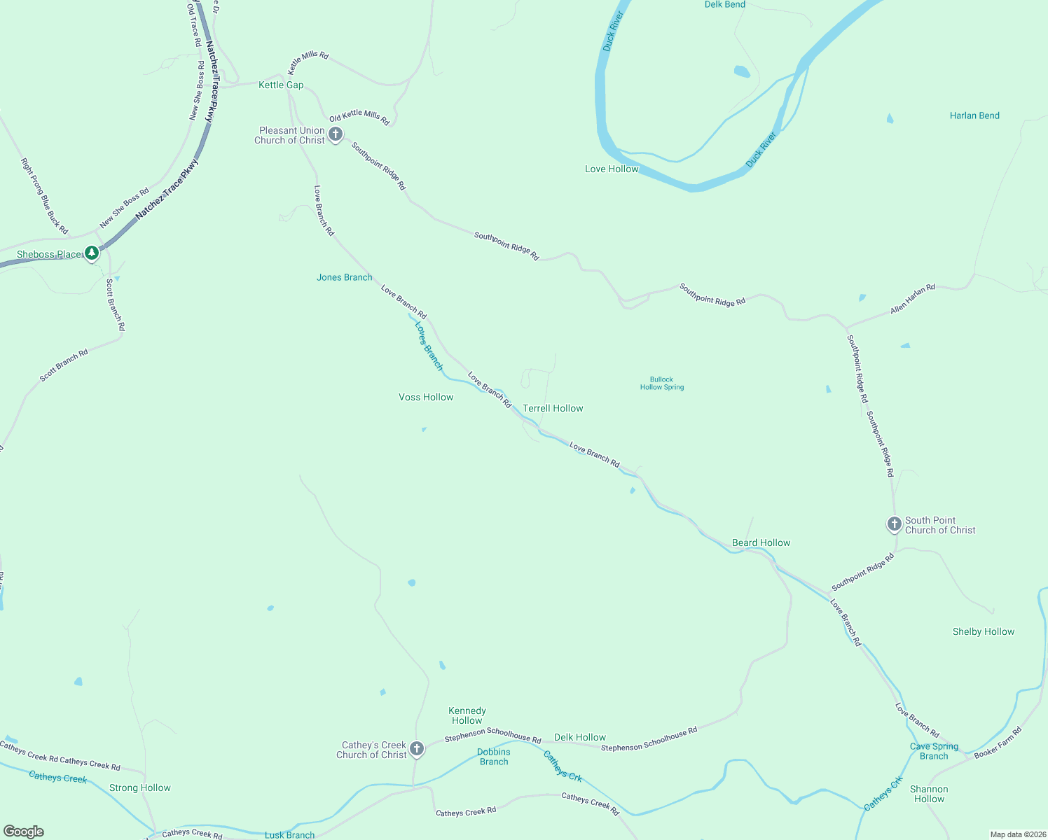 map of restaurants, bars, coffee shops, grocery stores, and more near 4650 Love Branch Road in Hampshire
