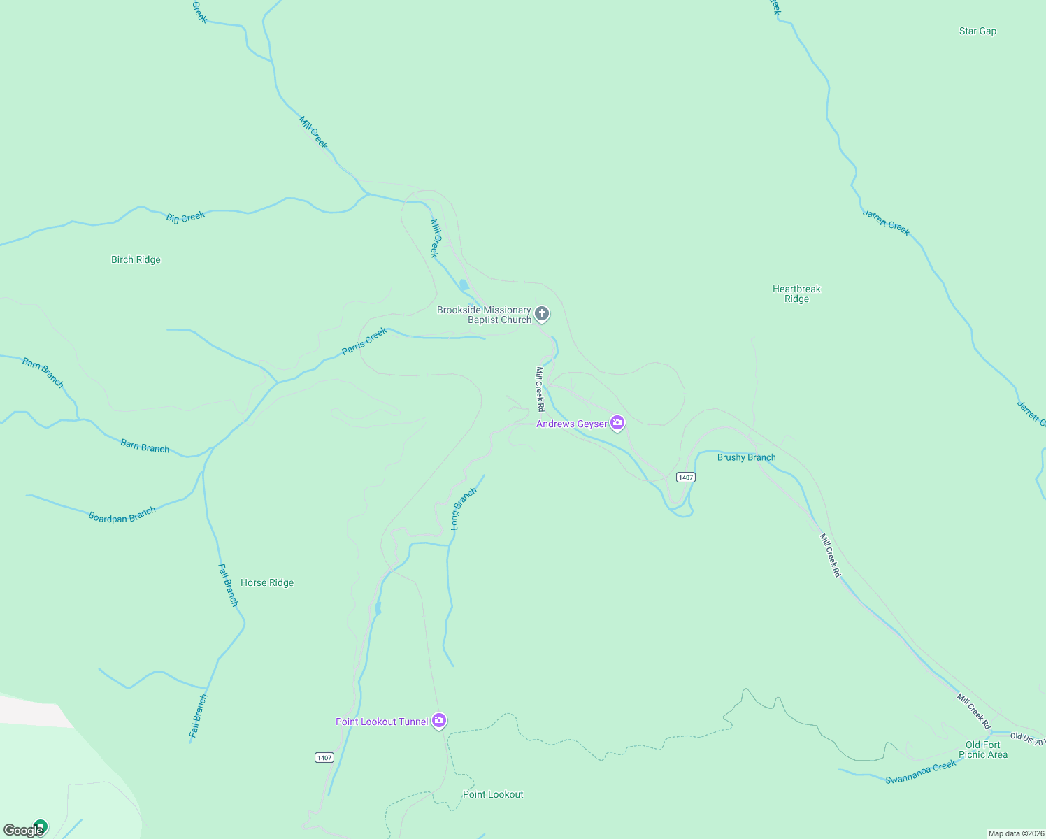 map of restaurants, bars, coffee shops, grocery stores, and more near Hobson Drive in Old Fort