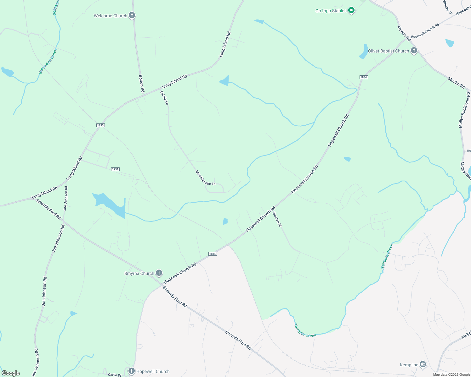 map of restaurants, bars, coffee shops, grocery stores, and more near 1589 Conestoga Crossing in Catawba