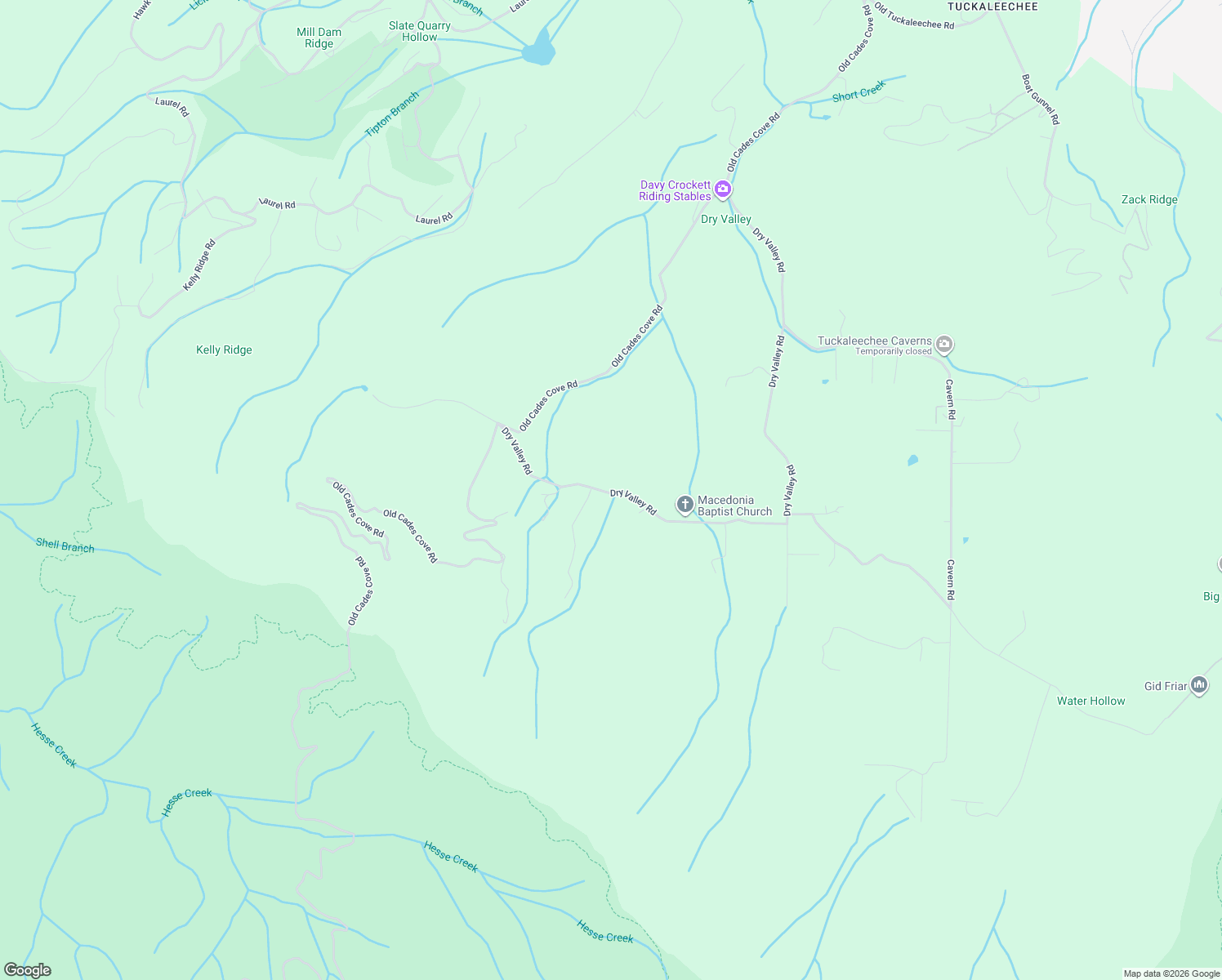 map of restaurants, bars, coffee shops, grocery stores, and more near 1072 Dry Valley Road in Townsend