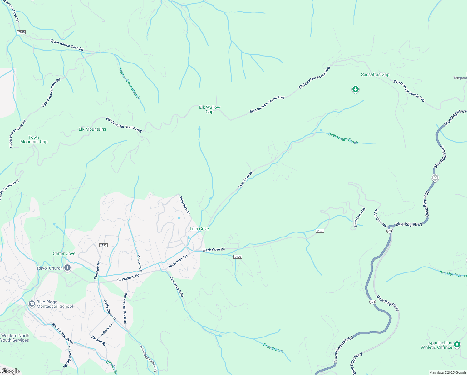 map of restaurants, bars, coffee shops, grocery stores, and more near 138 Lynn Cove Road in Asheville
