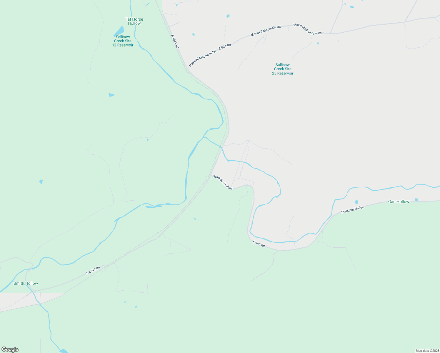 map of restaurants, bars, coffee shops, grocery stores, and more near 464559 East 940 Road in Sallisaw