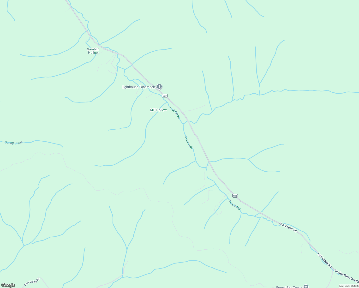 map of restaurants, bars, coffee shops, grocery stores, and more near 3095 Lick Creek Road in Linden