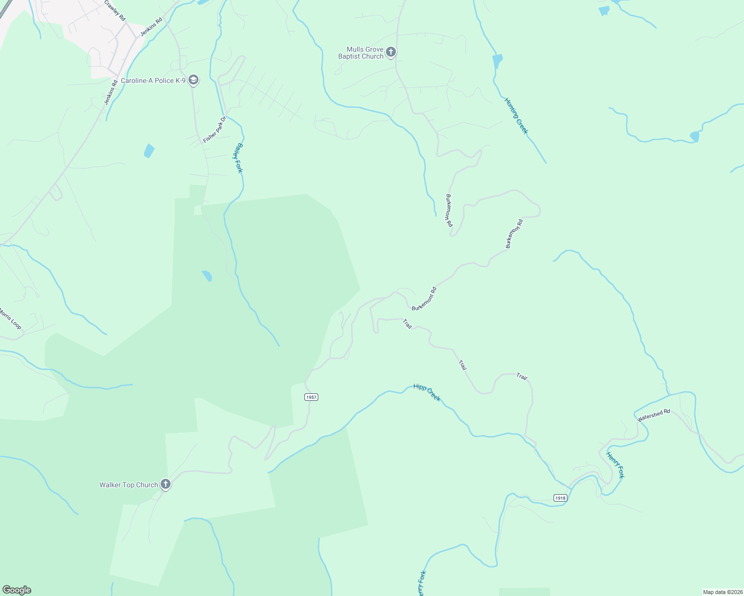 map of restaurants, bars, coffee shops, grocery stores, and more near 6611 Burkemont Road in Morganton