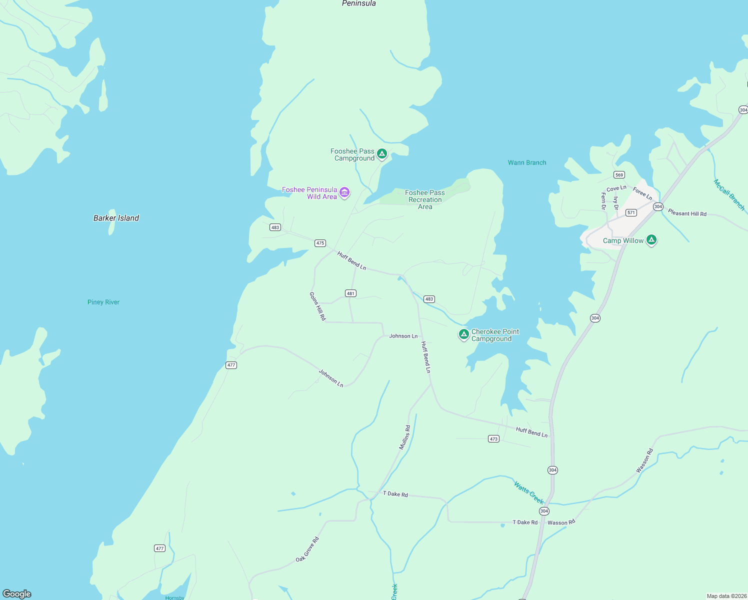 map of restaurants, bars, coffee shops, grocery stores, and more near 240 Goins Hill Road in Ten Mile