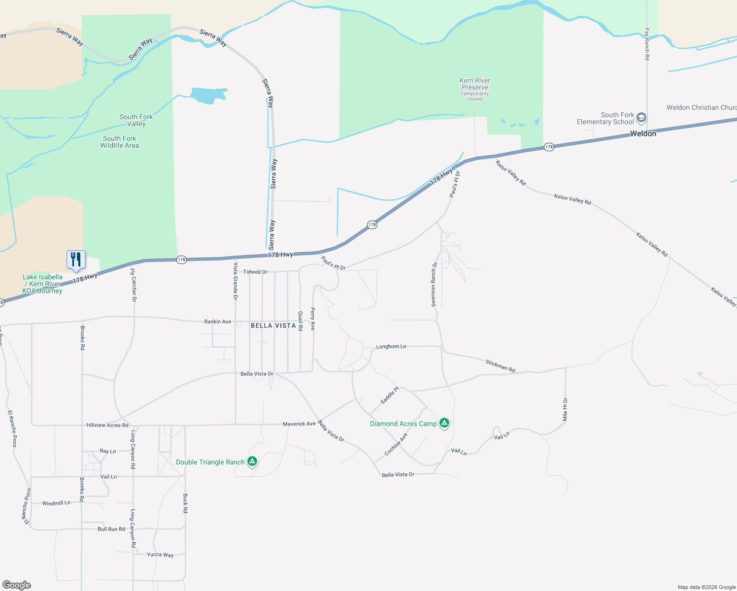 map of restaurants, bars, coffee shops, grocery stores, and more near 11818 Southfork View Court in Weldon