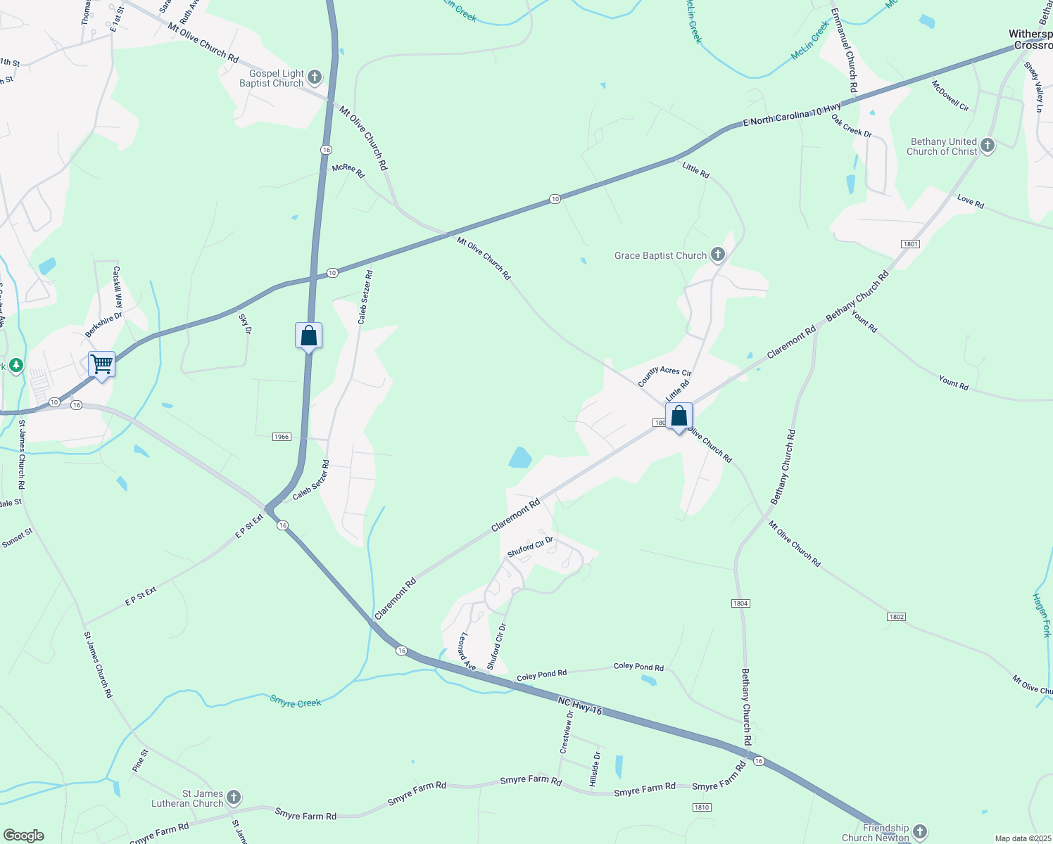 map of restaurants, bars, coffee shops, grocery stores, and more near 2270 Claremont Road in Newton