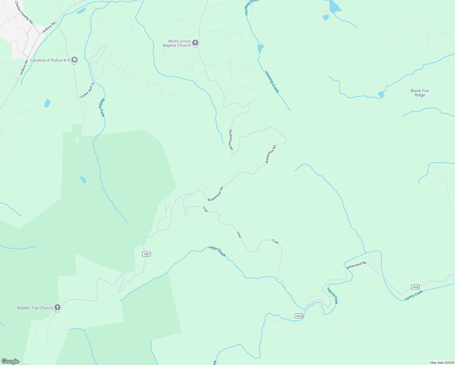 map of restaurants, bars, coffee shops, grocery stores, and more near 6348 Burkemont Road in Morganton