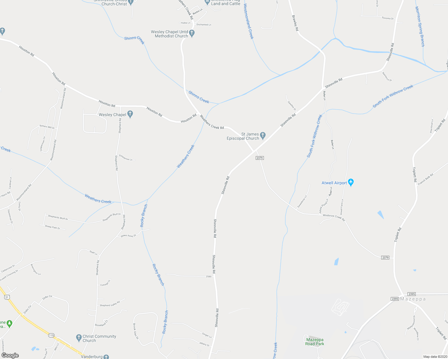 map of restaurants, bars, coffee shops, grocery stores, and more near 743 Shinnville Road in Mooresville