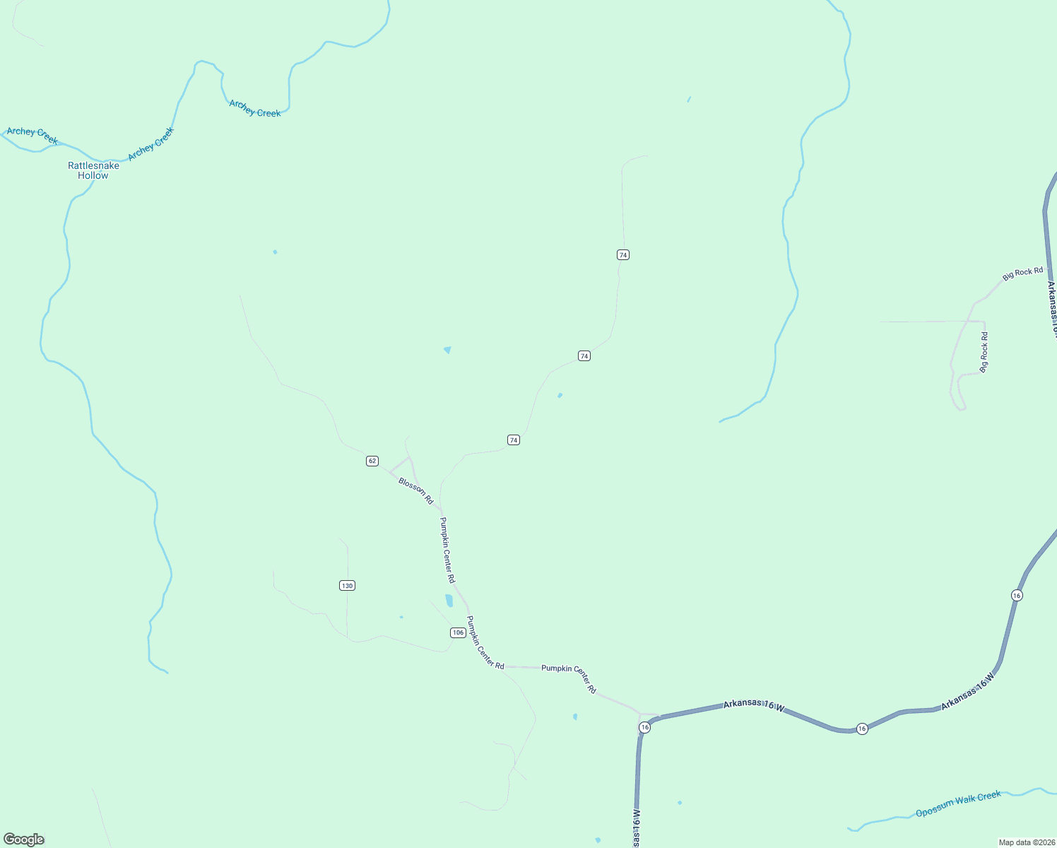 map of restaurants, bars, coffee shops, grocery stores, and more near County Road 74 in Van Buren County