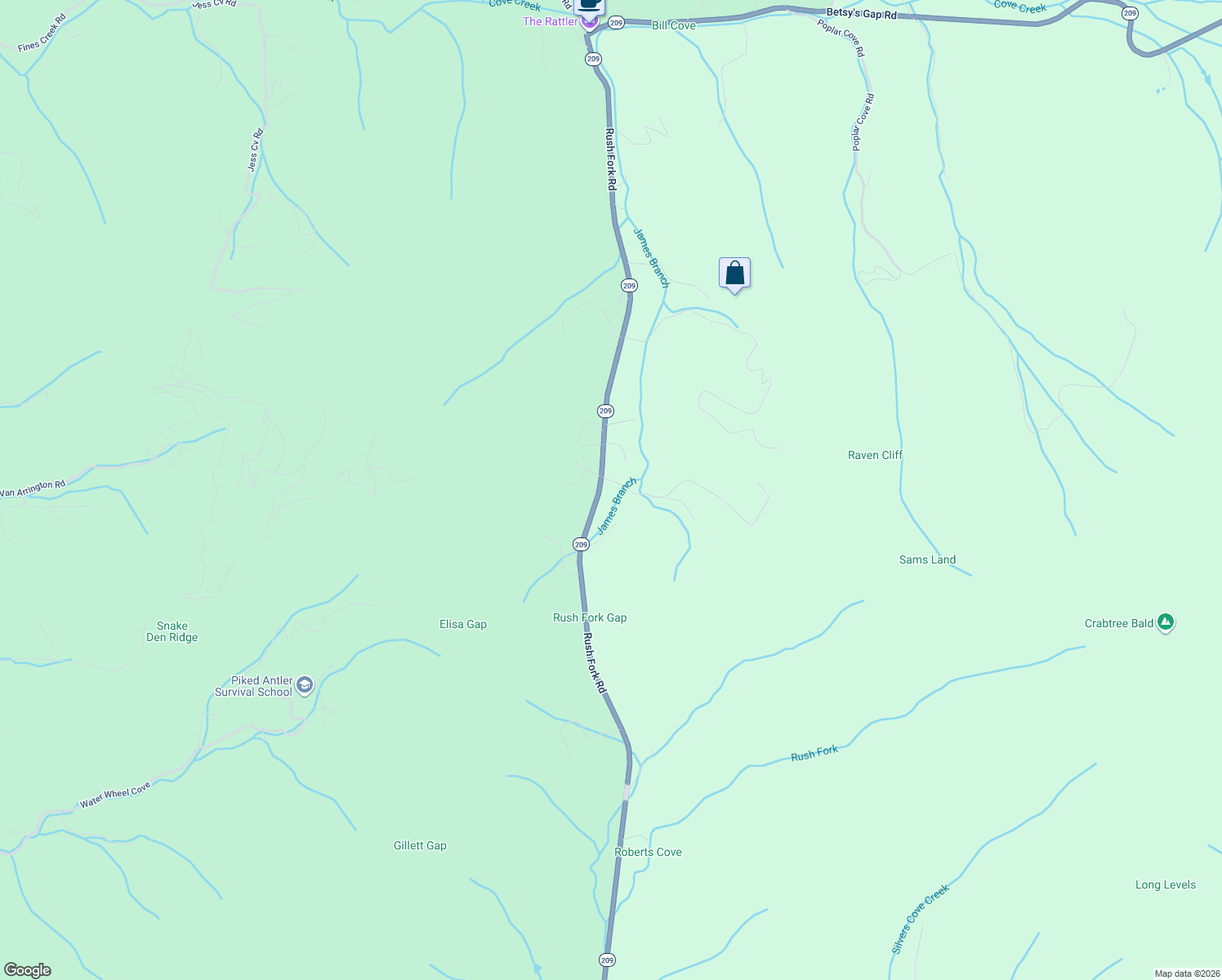 map of restaurants, bars, coffee shops, grocery stores, and more near 22 Split Pine Cove in Clyde