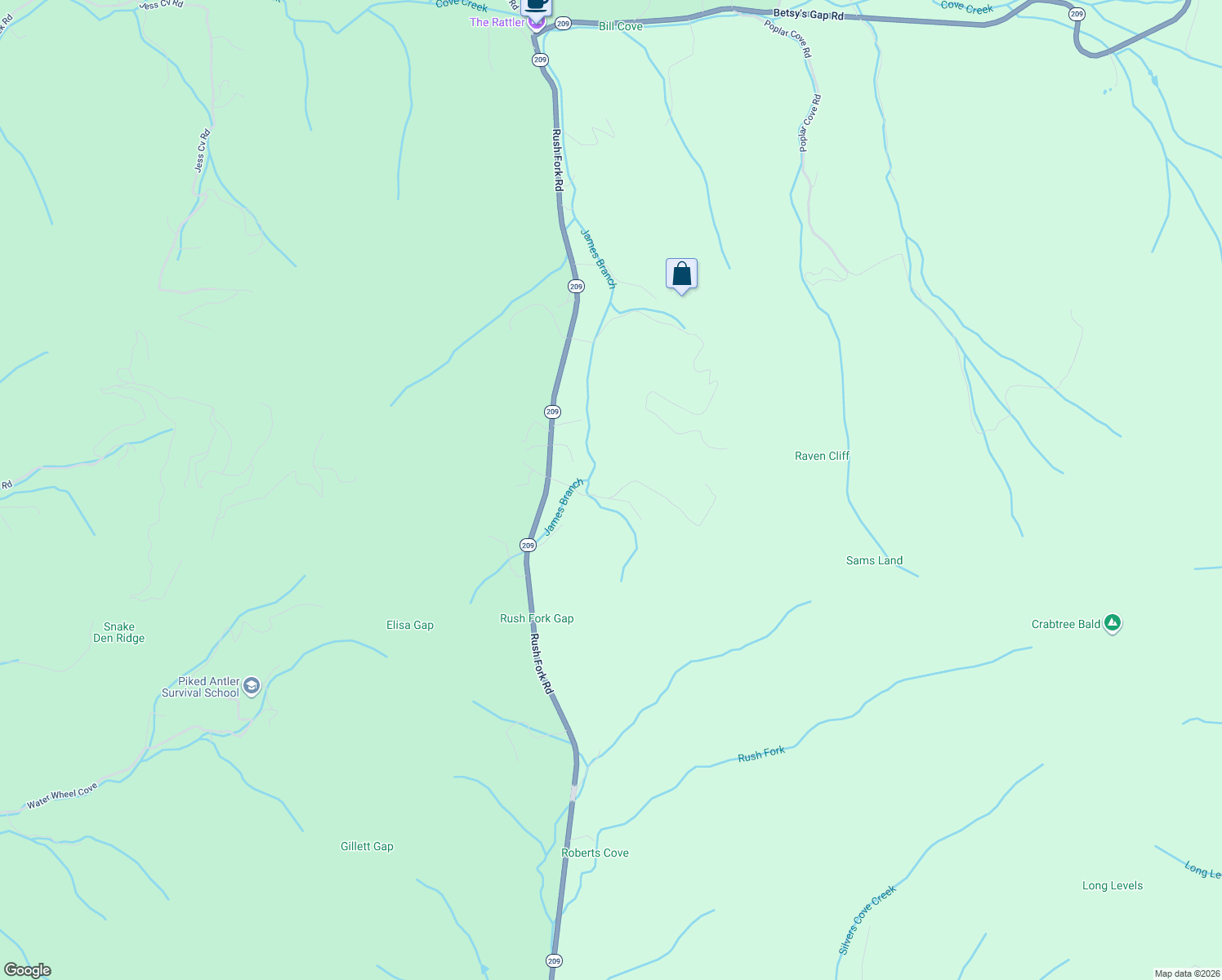 map of restaurants, bars, coffee shops, grocery stores, and more near 22 Split Pine Cove in Clyde