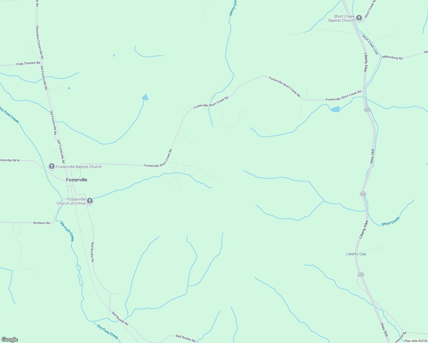 map of restaurants, bars, coffee shops, grocery stores, and more near 2335 Liberty Gap Road in Bell Buckle