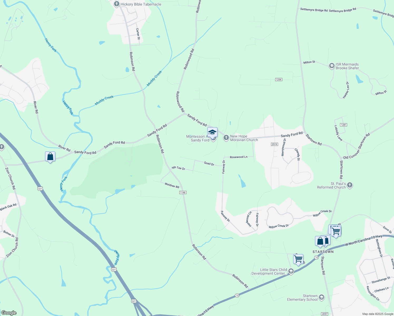 map of restaurants, bars, coffee shops, grocery stores, and more near 3018 Quail Dr in Newton
