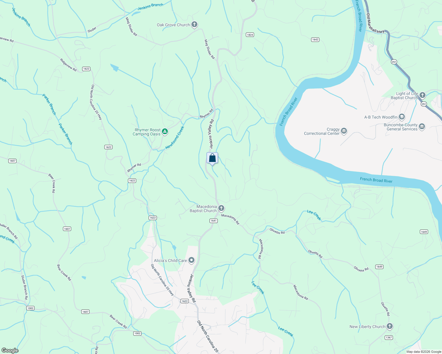 map of restaurants, bars, coffee shops, grocery stores, and more near 66 Puritan Point in Alexander