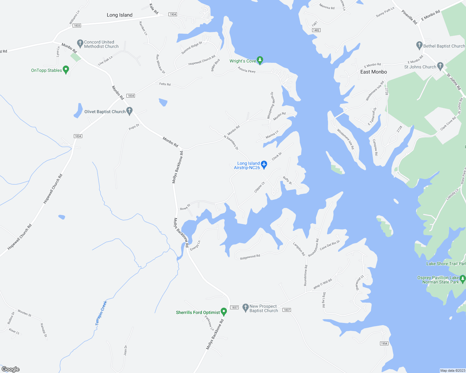 map of restaurants, bars, coffee shops, grocery stores, and more near 8224 Aeromarine Boulevard in Catawba